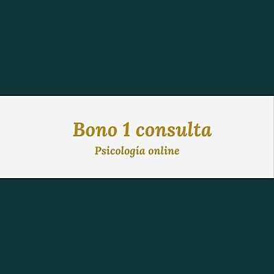 Bono 1 sesión de psicología online